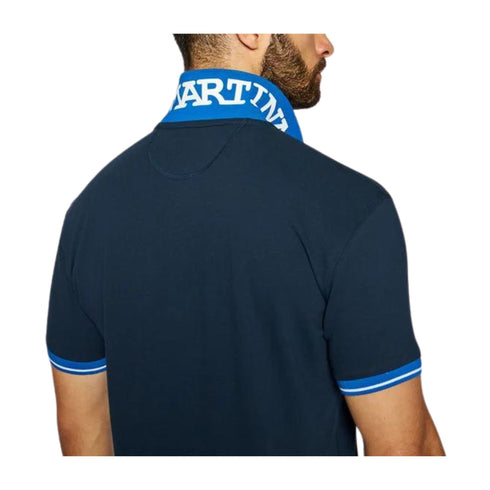 La Martina Polo Polo Uomo slim con contrasti Blu navy P24 - LA MARTINAYMP005PK001 - 07017 - M - Francavilla Moda